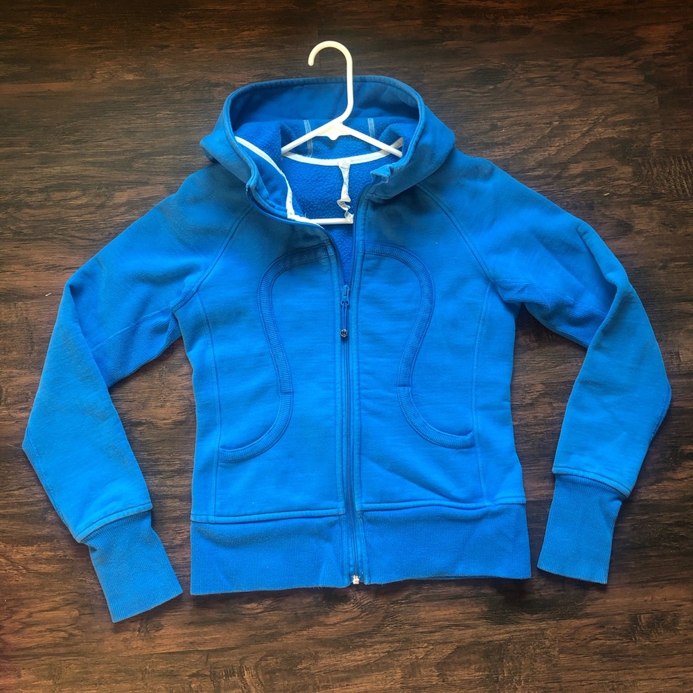 Lululemon size 6 blue scuba jacket
